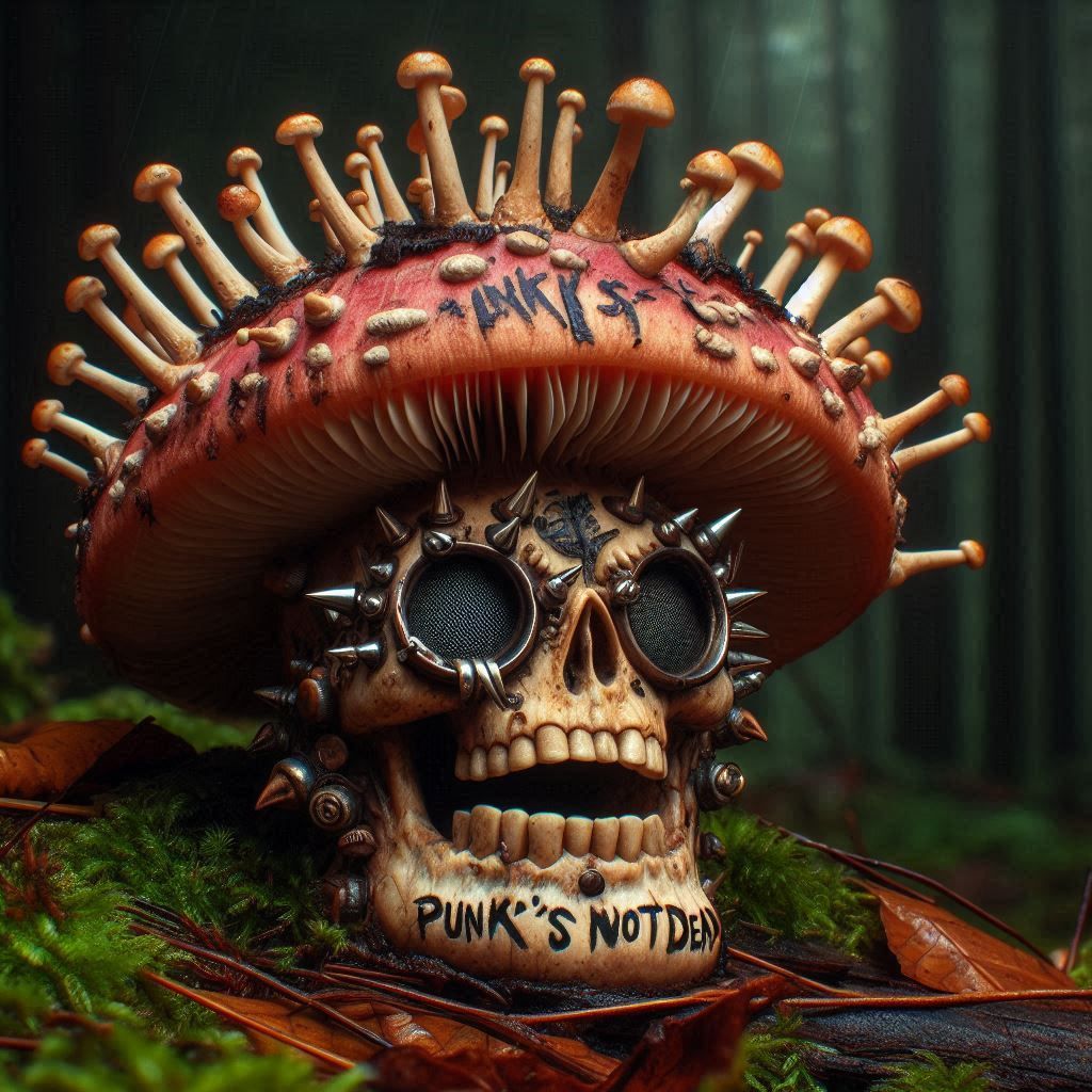 PUNK CRAZY MUSHROOM, "PUNK's NOT DEAD"