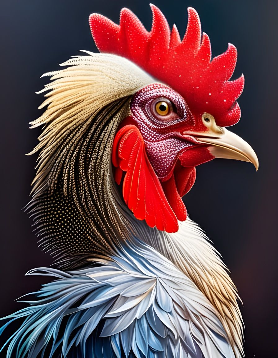 No Frills Rooster - AI Generated Artwork - NightCafe Creator