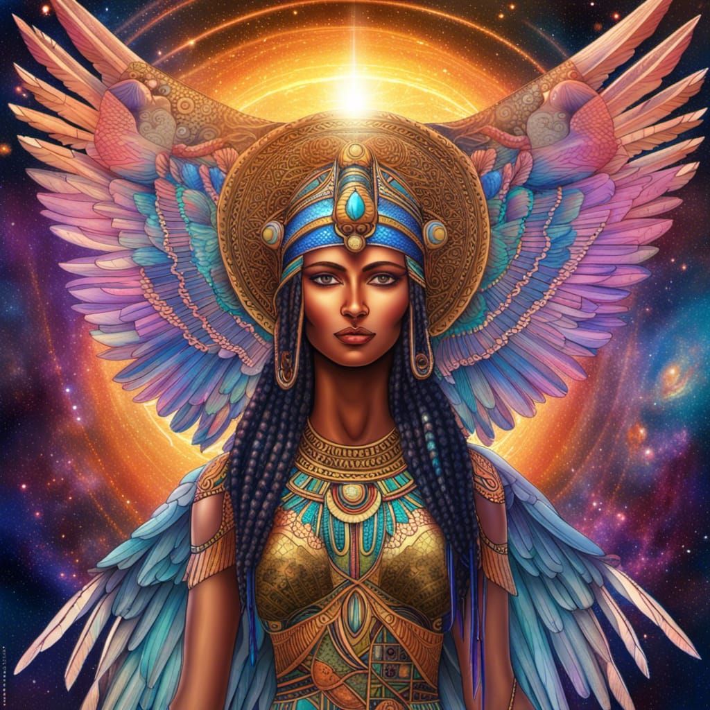 Egyptian Goddess Isis - AI Generated Artwork - NightCafe Creator