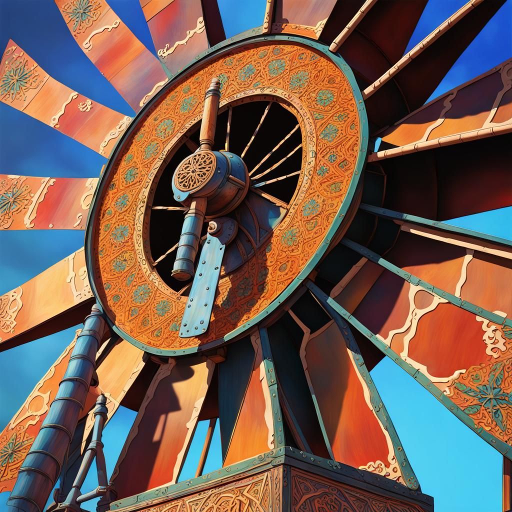 Art on Wind mill