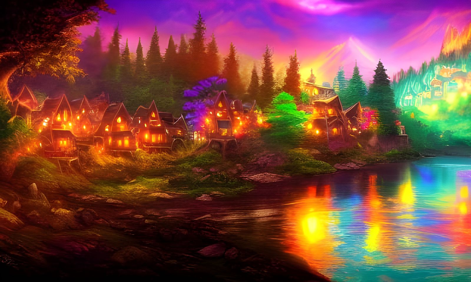 Colorful village