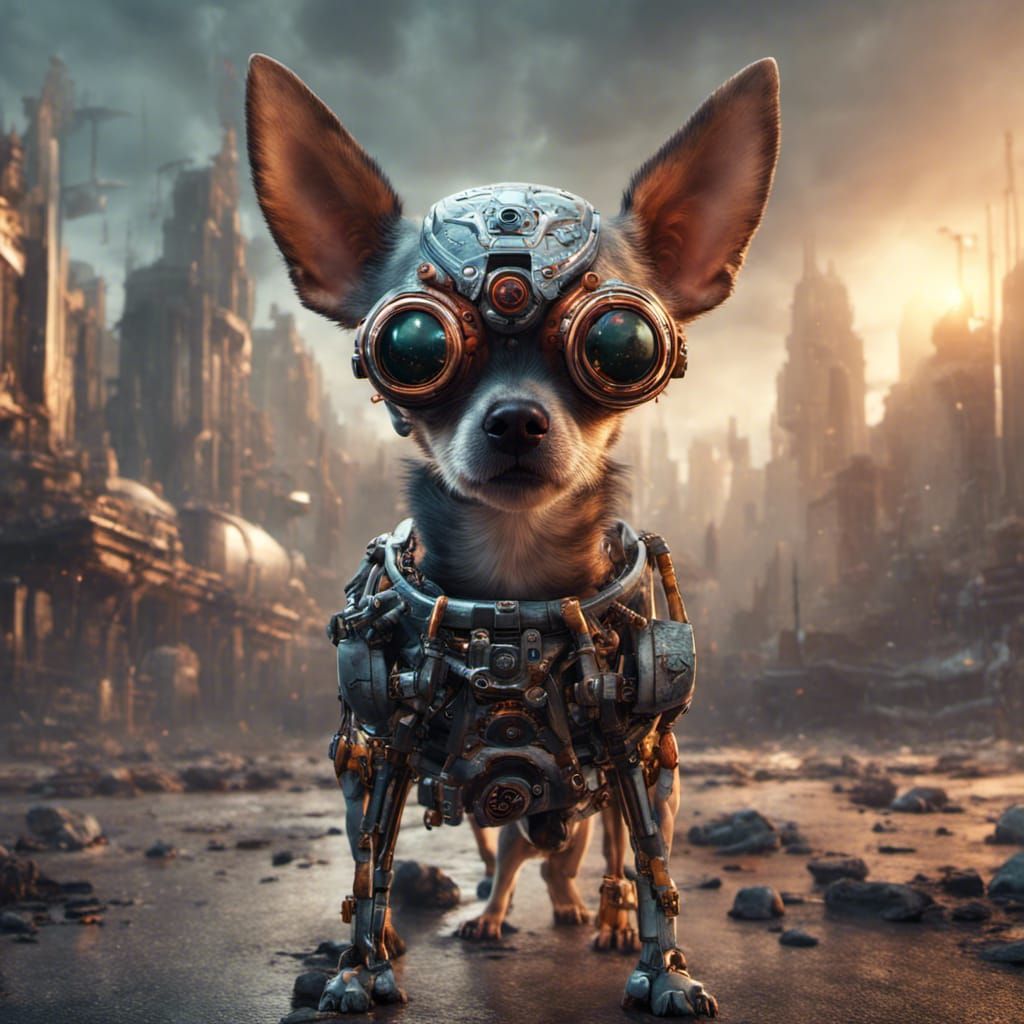 chihuahua cyborg apocalyptoc
