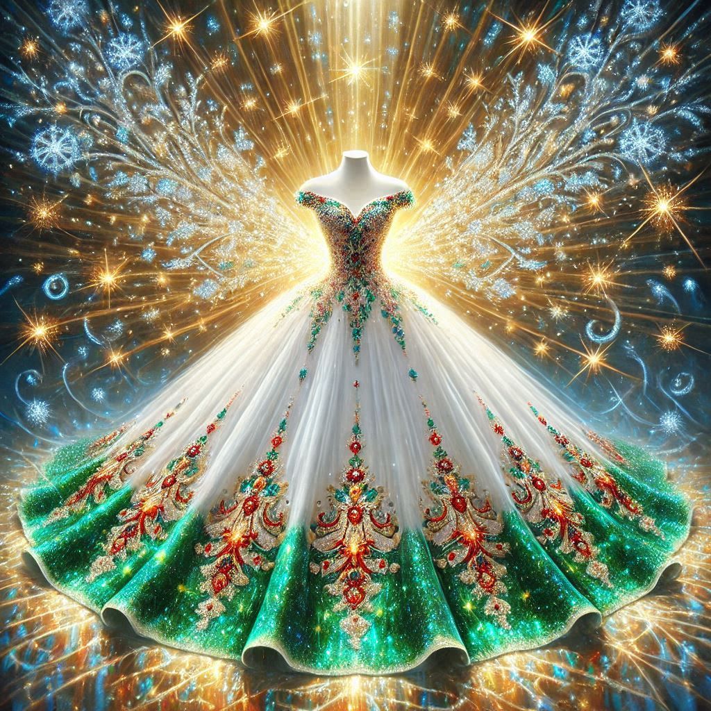 Kleid für den Weihnachtsball