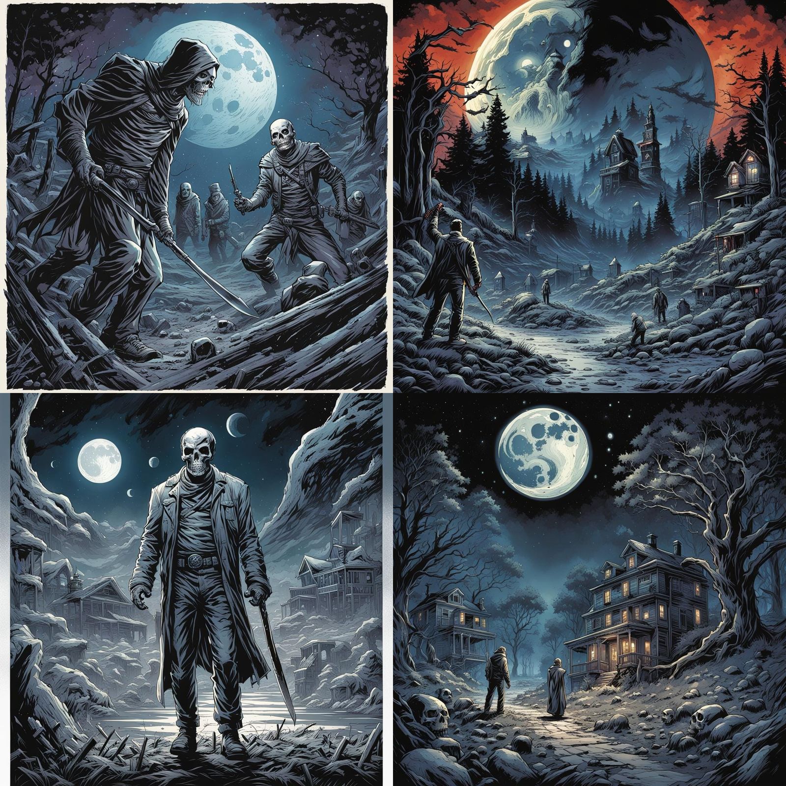 Variations on "Night of the Lunar Dead", one of the novellas...