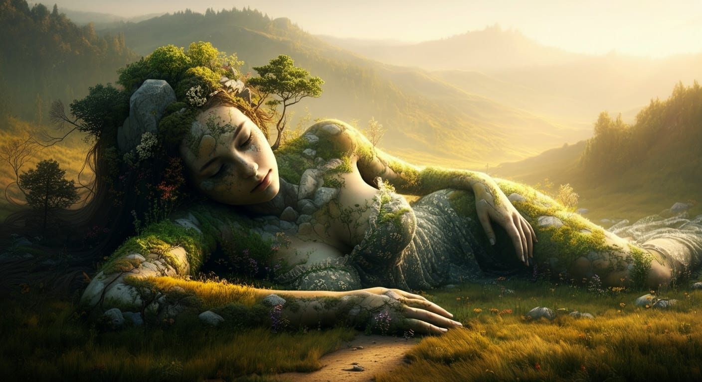 landscape maiden   by @undefined