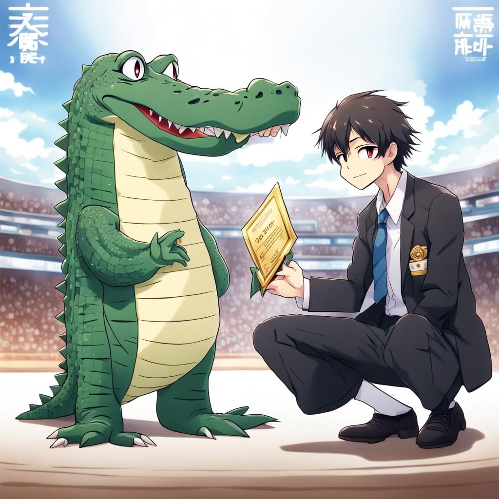 Amazon.com: iPhone 15 Anime alligator / crocodile realistic fantasy animal  art Case : Cell Phones & Accessories