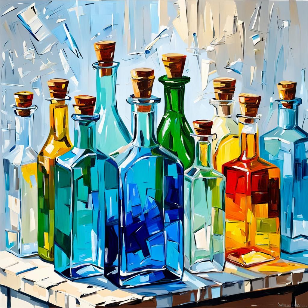 My colored bottles  by @Galina Bolshakova