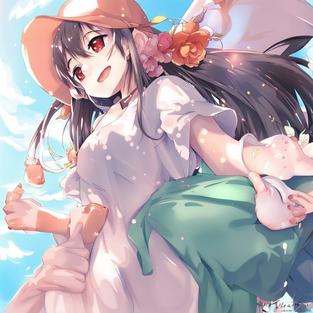 Anime People in Japanese Manga Style