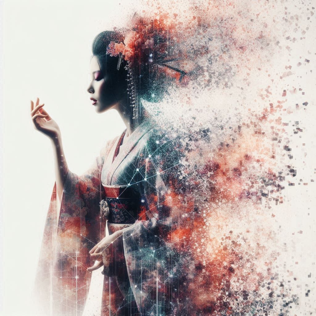 double exposure beautiful fantasy portrait landscape..