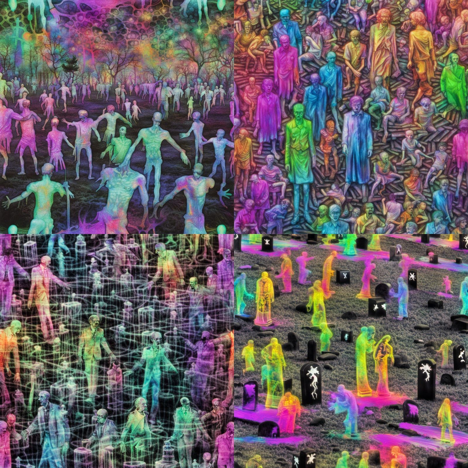 shrink plastic wrapped iridescent fluid dynamics prismatic d...
