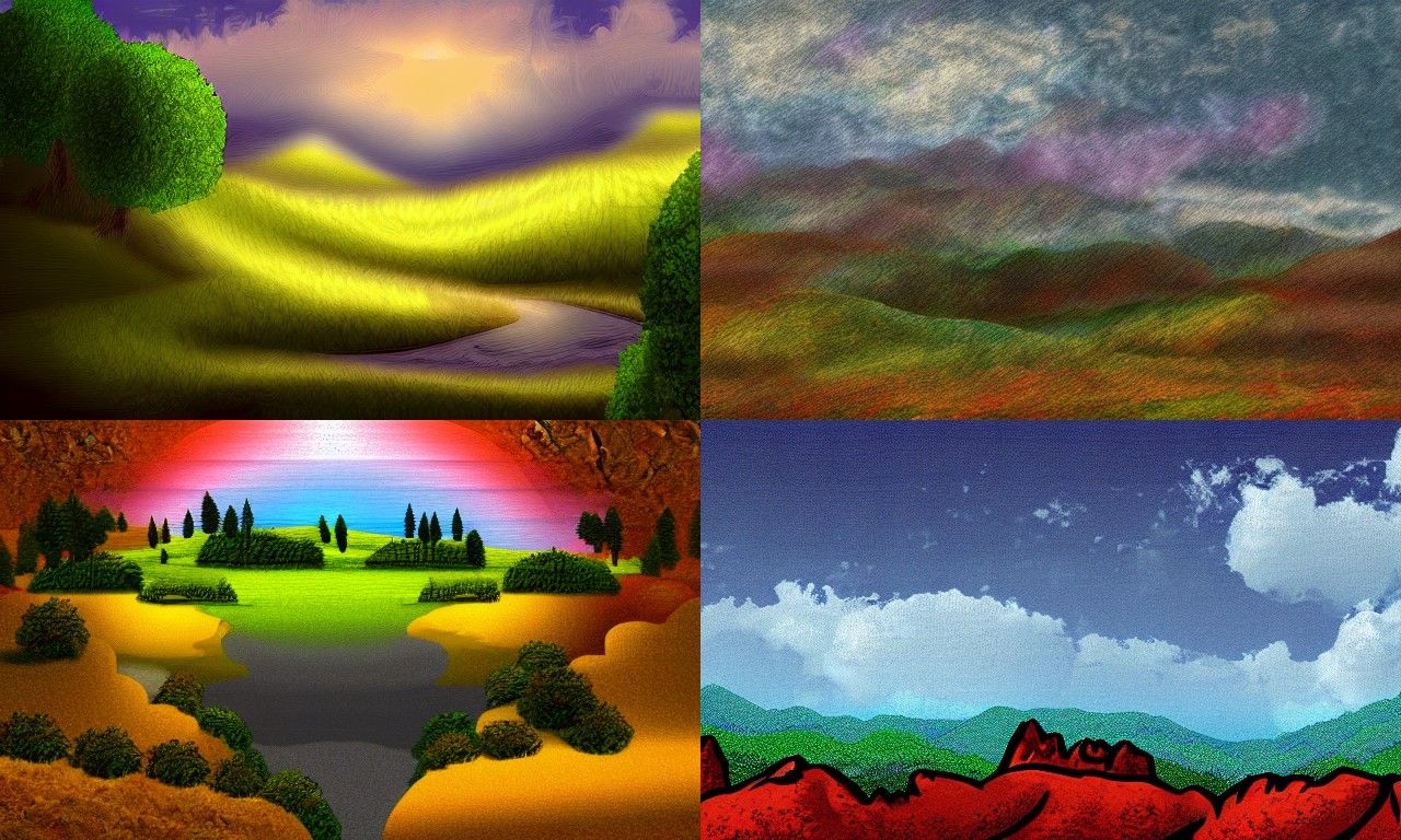 Landscape in the style of Digital art