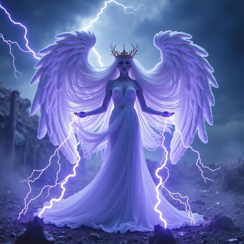 Dragon ball super anime character angel Vados herself possessed by the shadow queen from paper Mario TTYD game unleashin...