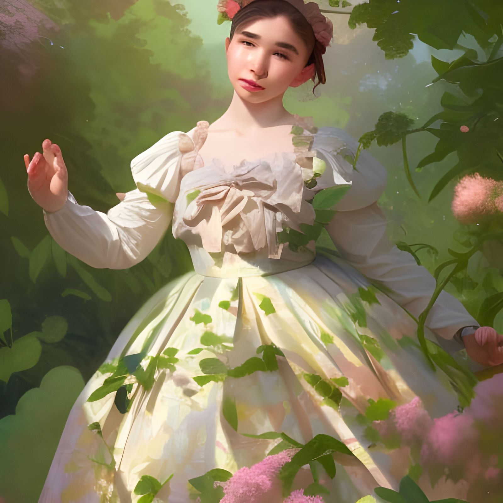 Pastel Portrait in Winterhalter Style