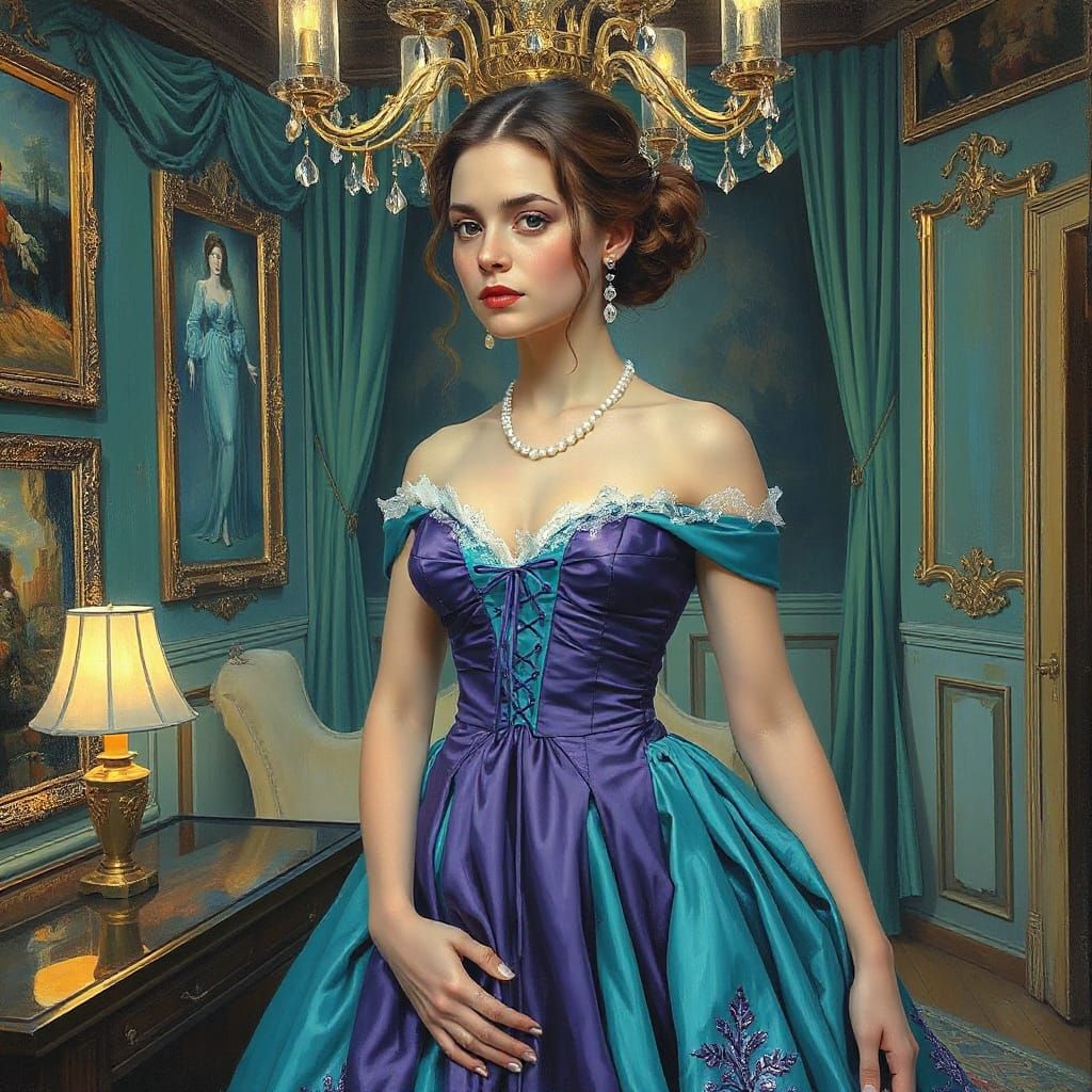 The stunning allure of turquoise and purple, Alice Liddell 3