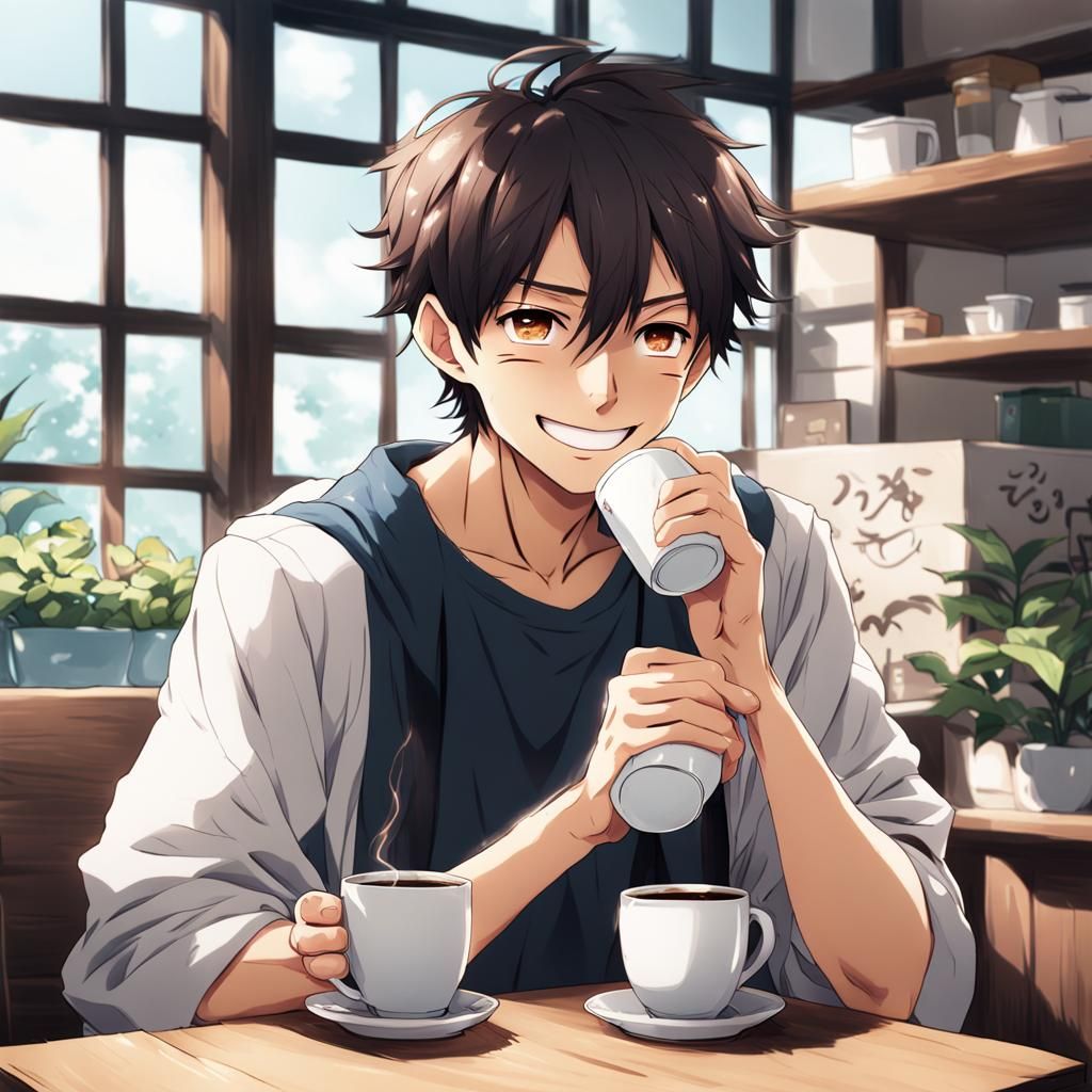 anime coffee cute girl 🍫🍩🍪 | ShopLook