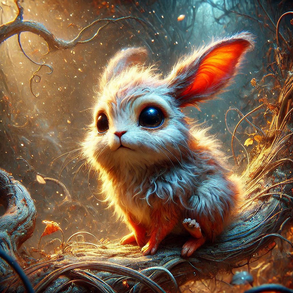 adorable fairy-tale fantasy creature portrait..