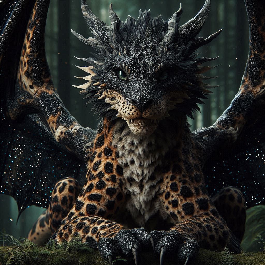 Leopard Dragon  by @Hails