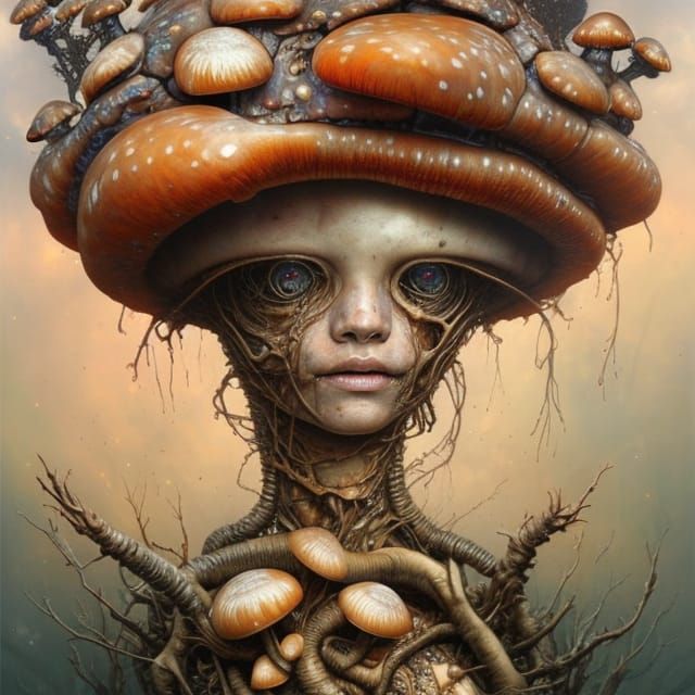 Fungi Girl 4830 - AI Generated Artwork - NightCafe Creator