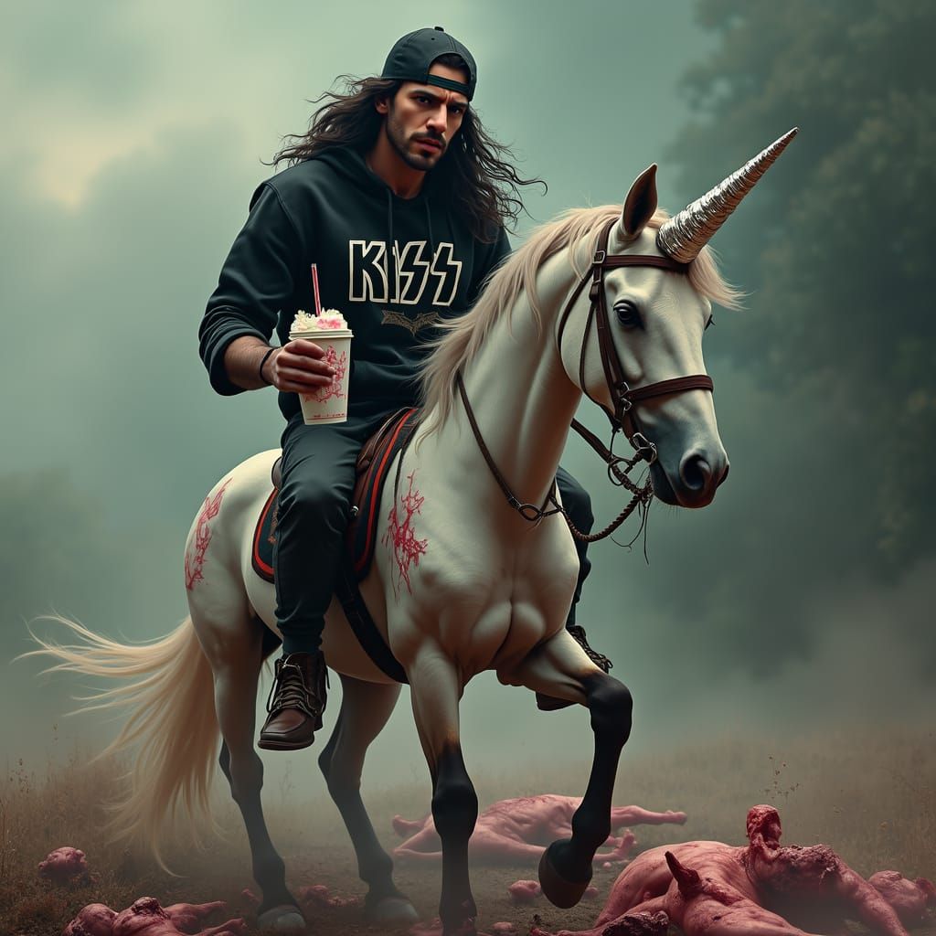 a skinny attractive variant of silent bob but of caucasian and lebanese descent, still pale skinned however with a slight scar on his nose a...