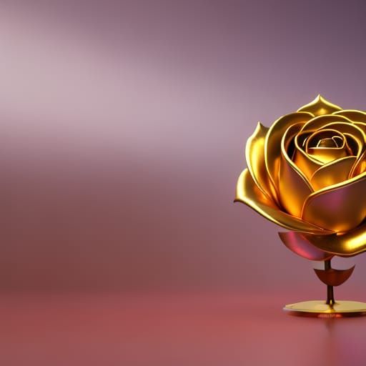 A golden rose