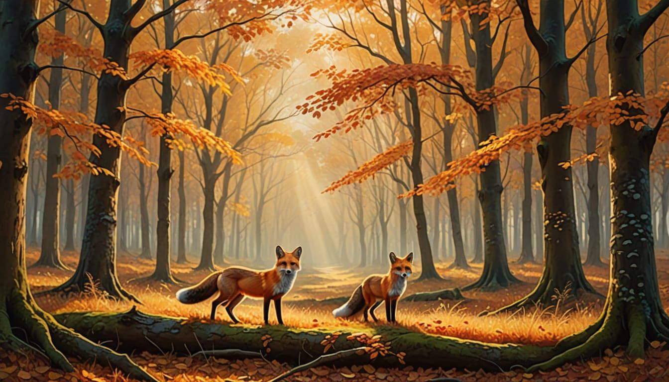 Autumn encounter  by @moowokuorn