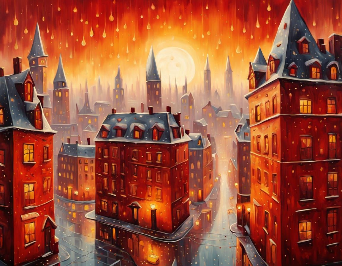 6 likes "Cityscape"🏙❤🧡  by @Delsy Selena