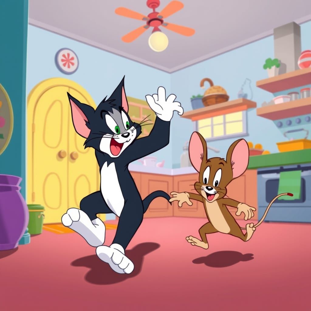 Tom and Jerry cartoon.