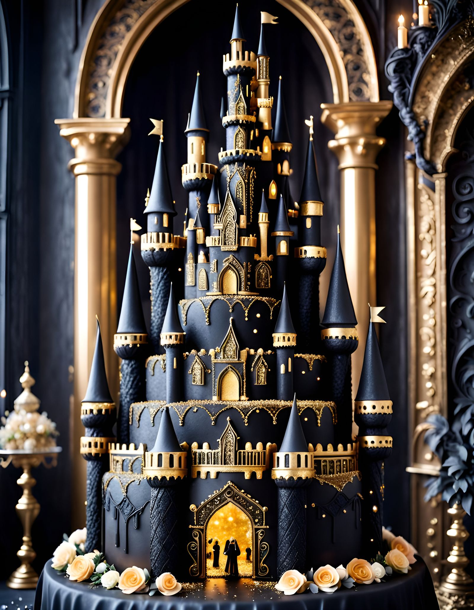 Moody cake castle  by @Edana