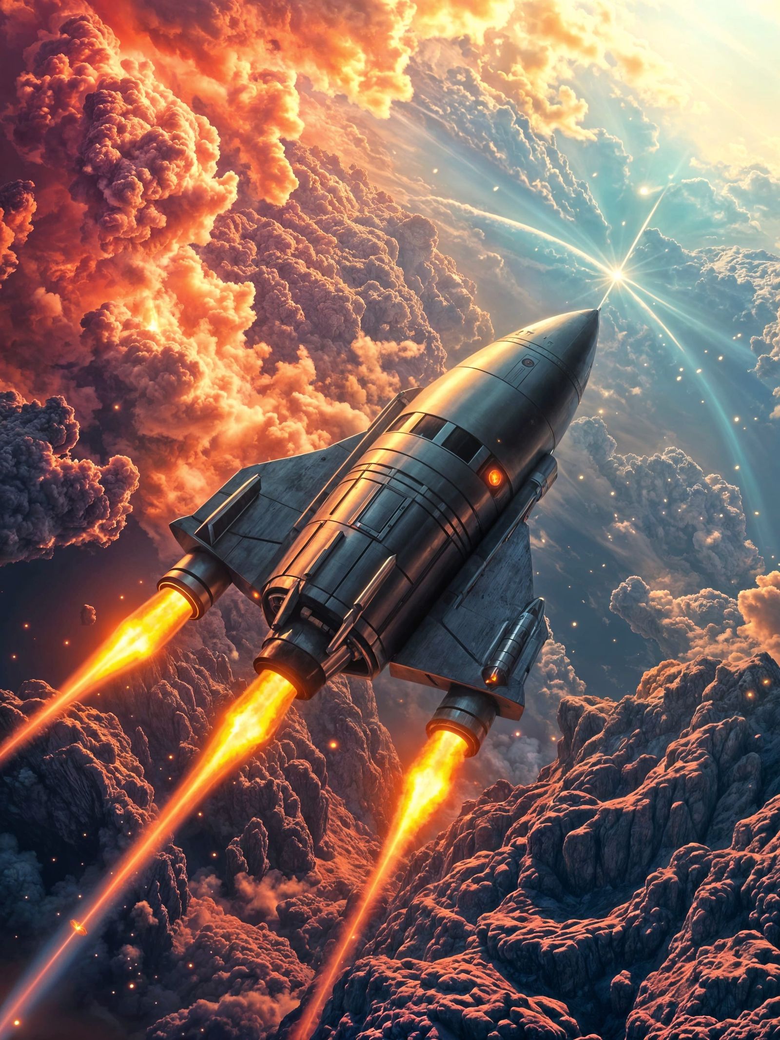 Orbiting Mars  by @Michida