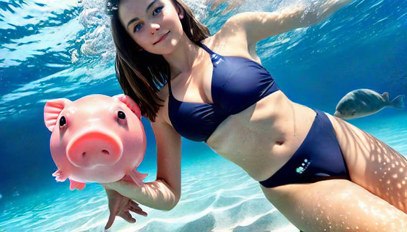 Girl finds elusive Pig + Blobfish Hybrid