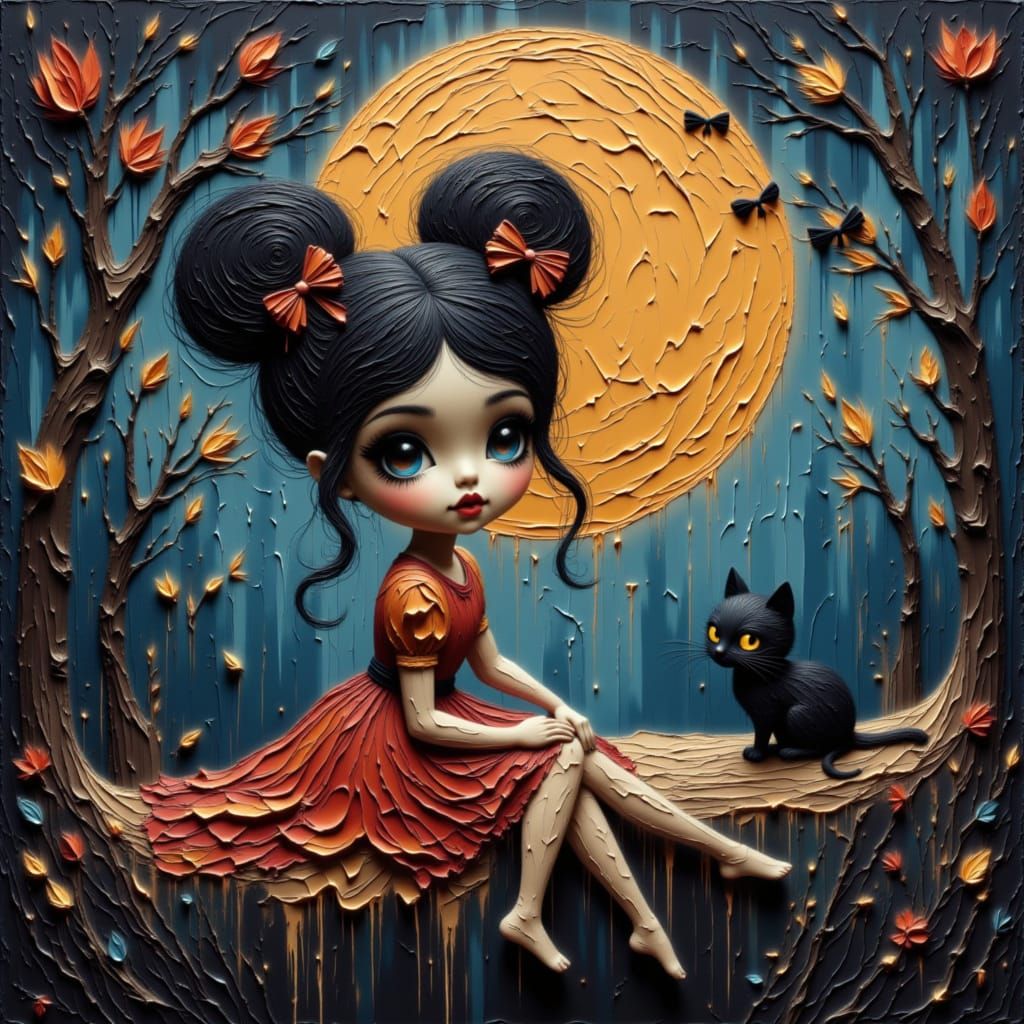 By the light of the moon