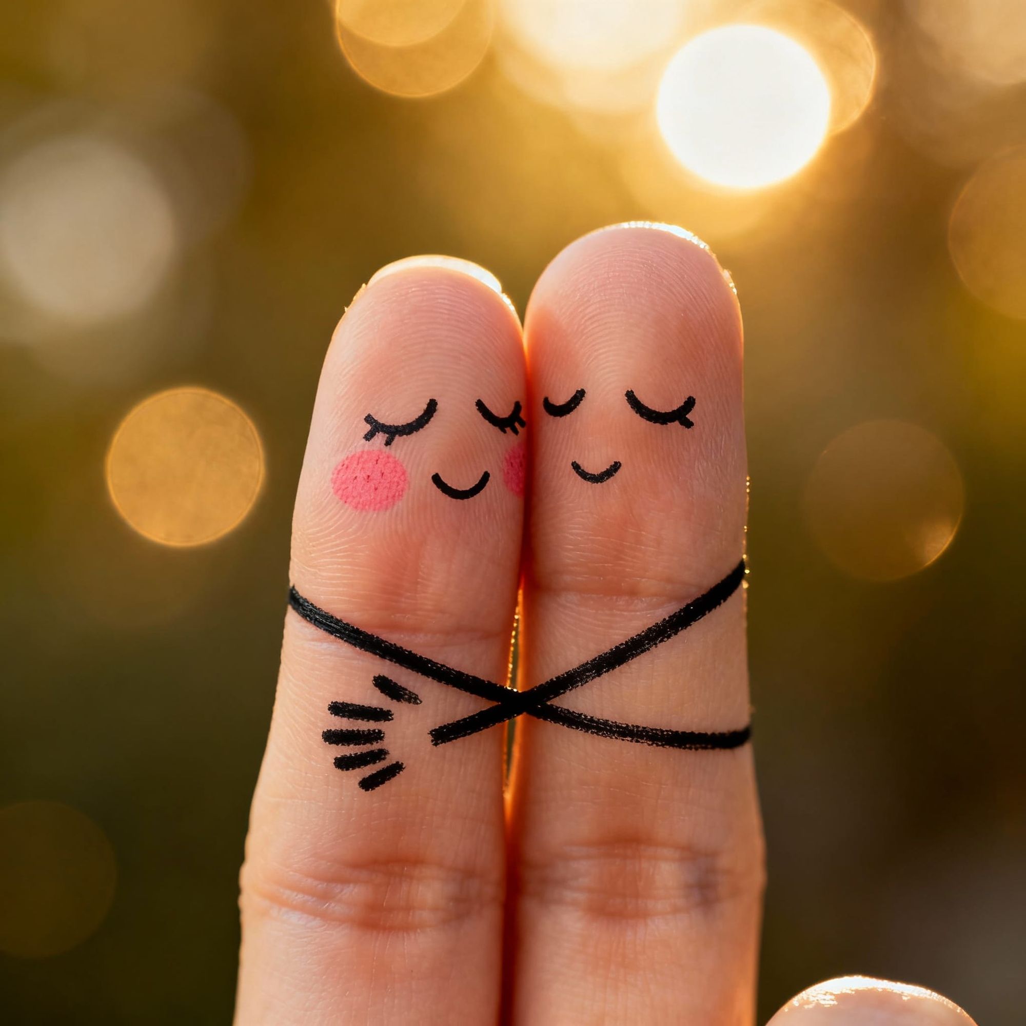 Digits With Faces in Love