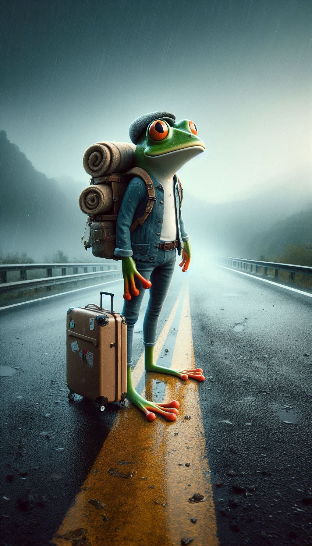 'A lonely traveller'