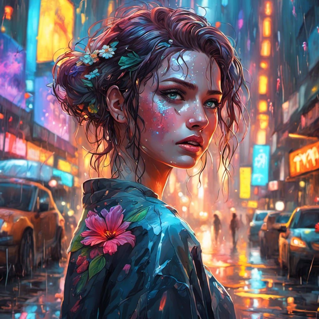 Flower Gal  by @BrazilIAn_Nerd