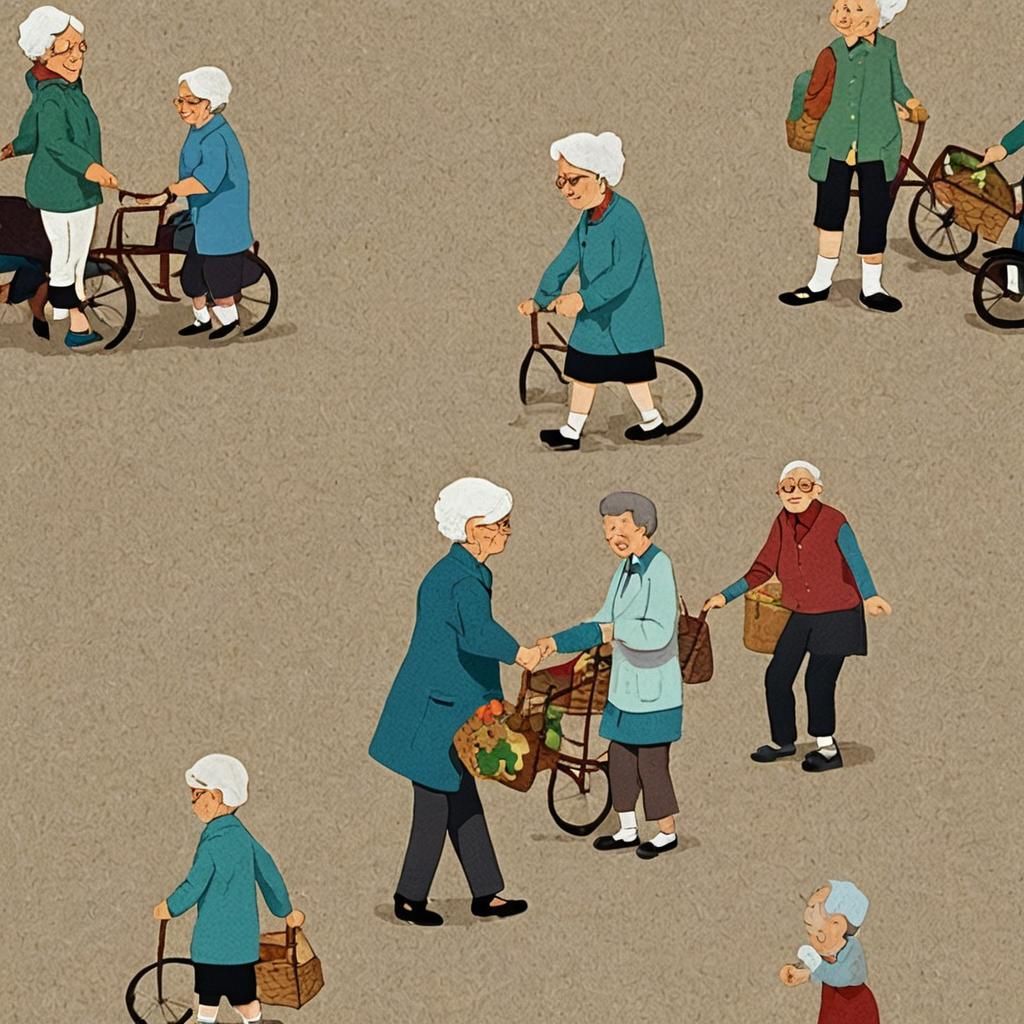 I would like you to produce a video, in which you would present a professional elderly caregiver taking care of an elder...