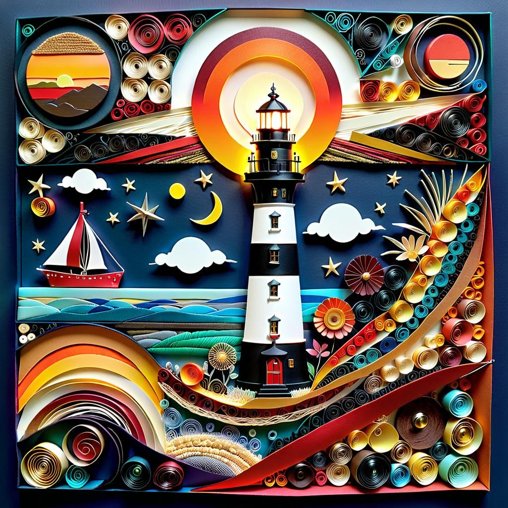 Artwork made from different materials and textures   by @VanGogh_Fan