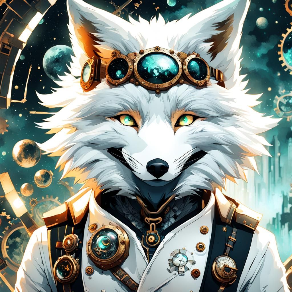 furries /anthropomorphic white fox   by @Quibbles
