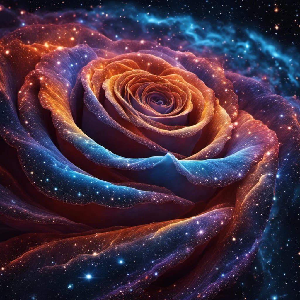 Cosmic Rose Nebula  by @MordecAI
