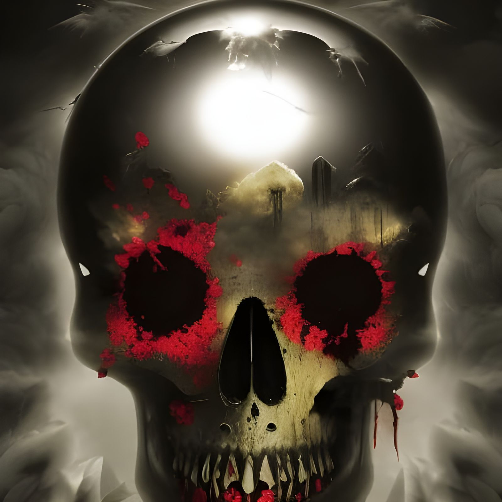 Bleeding skull