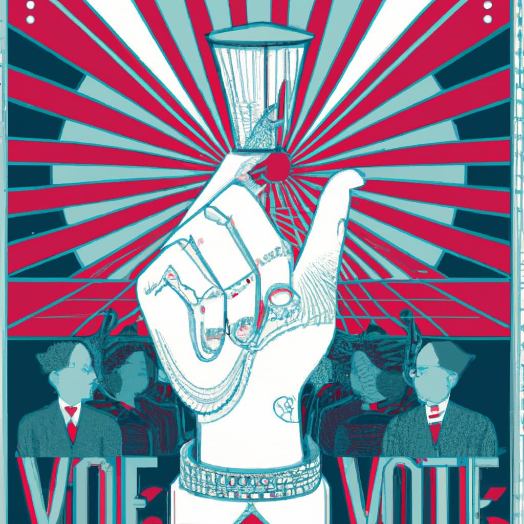 voting, art deco, illustration - AI Generated Artwork - NightCafe Creator