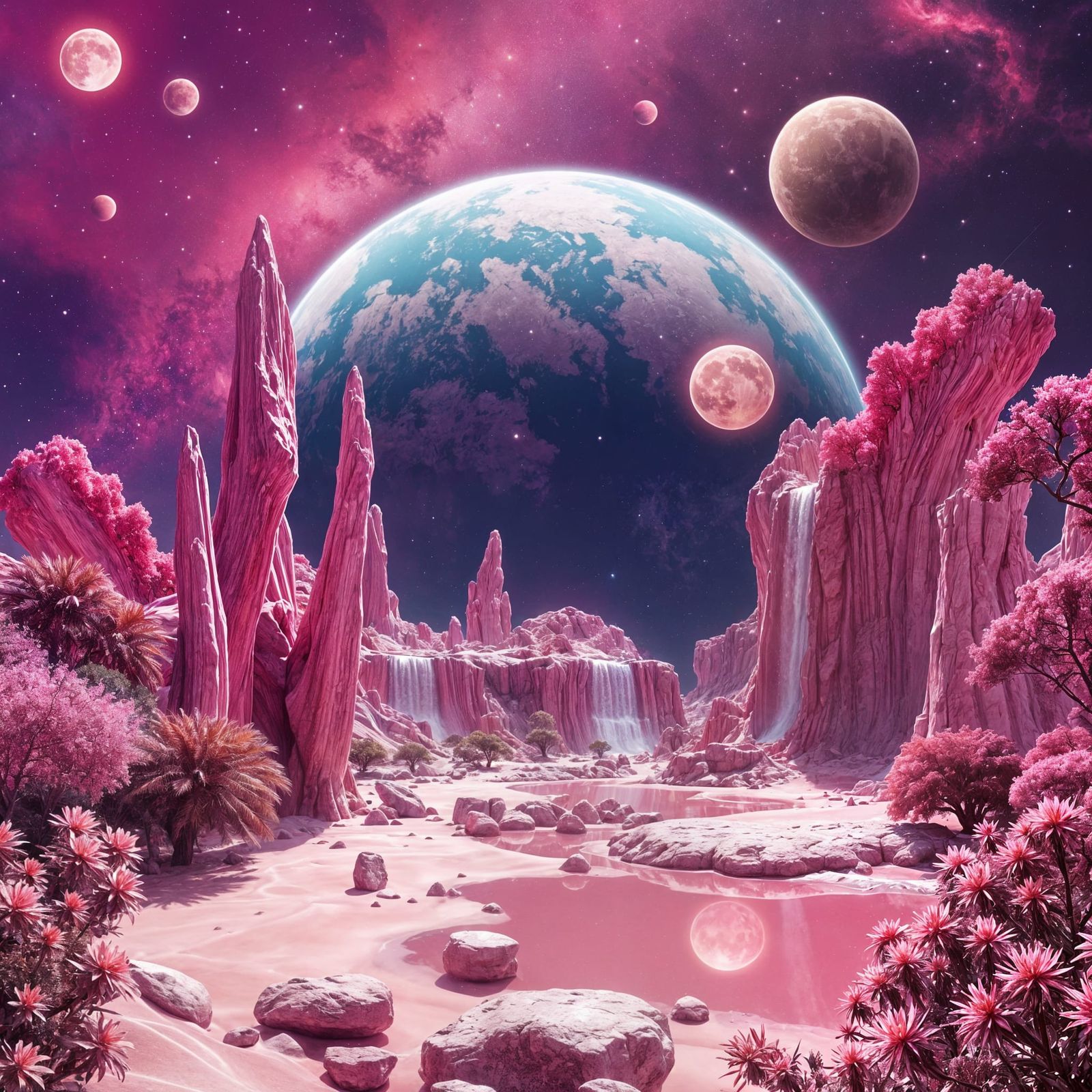 Pink planet  by @Laevos