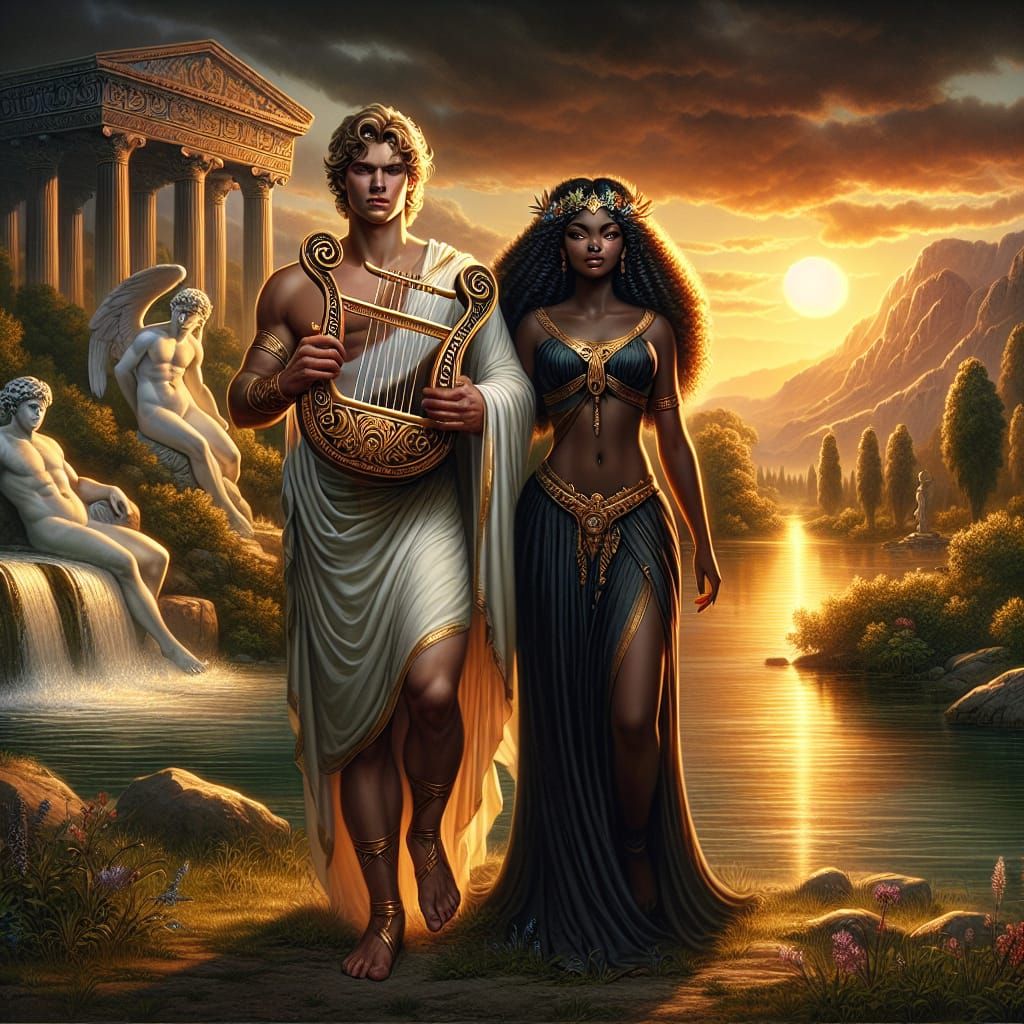 Apollo and his Aethiopian muse