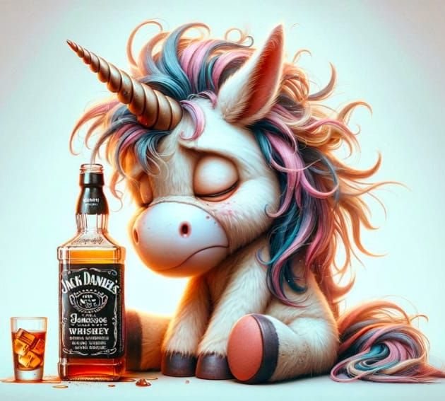 Unicorn with Jack Daniel's