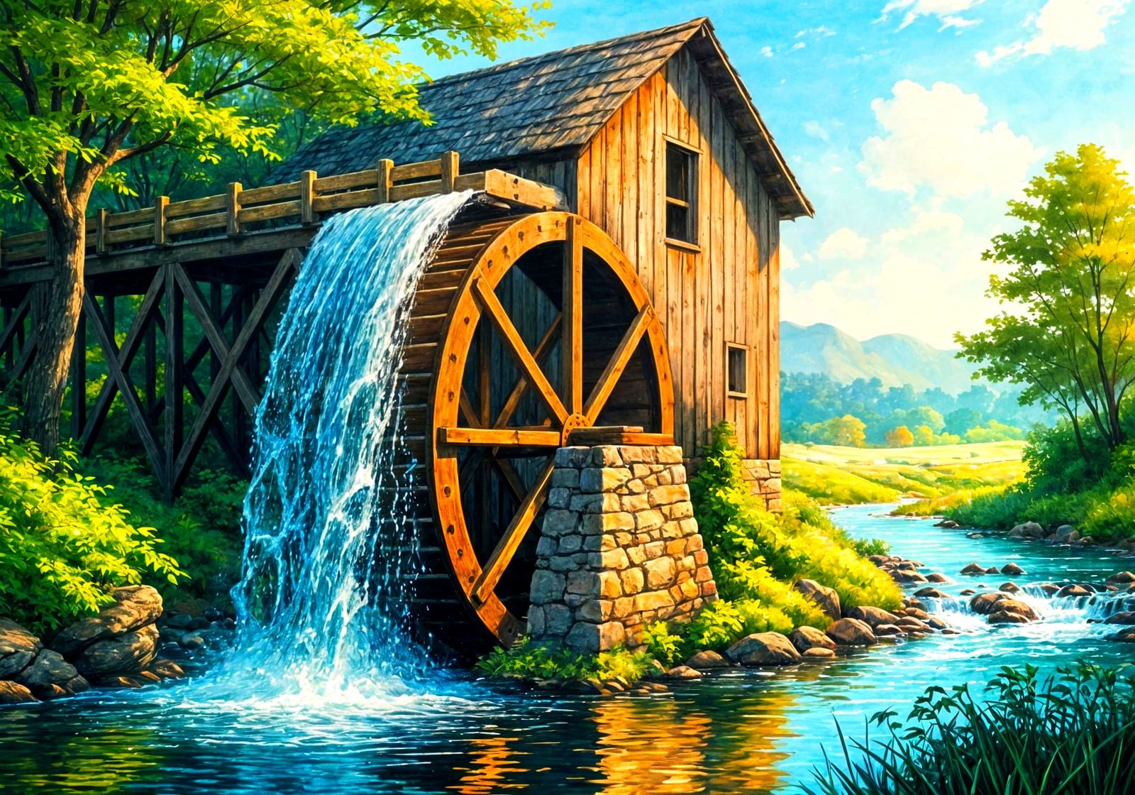 Waterwheel🛞💧🏠  by @Tasha