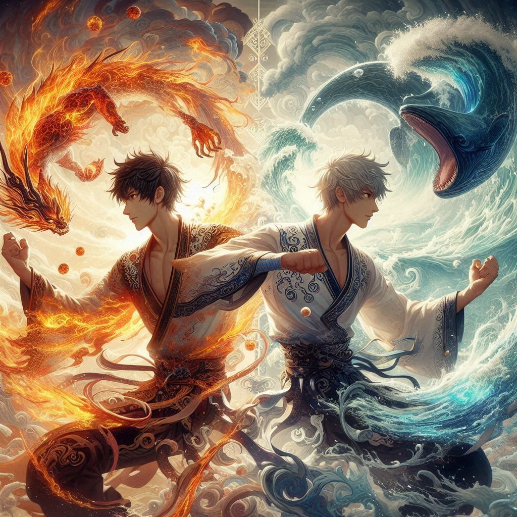 Fire and Water Dragons Twins #4