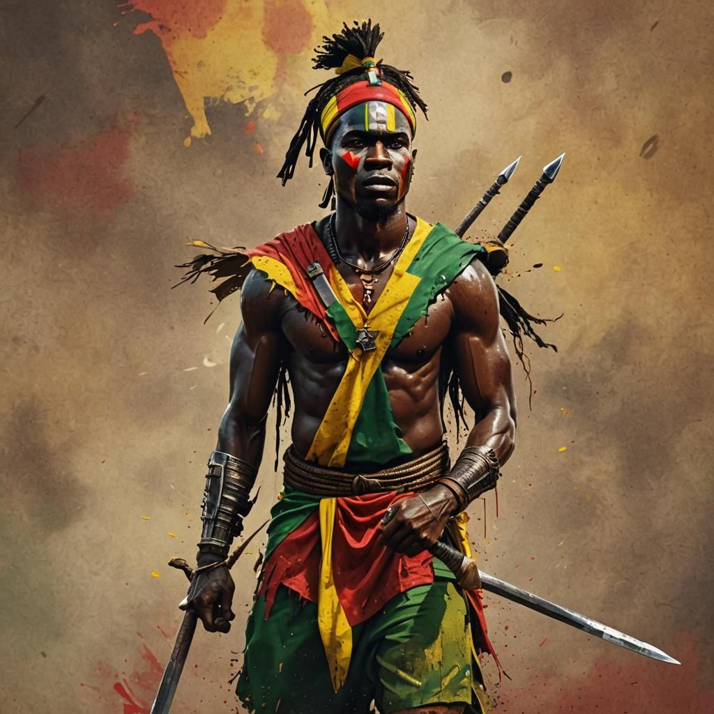 Ashante warrior from Kumasi