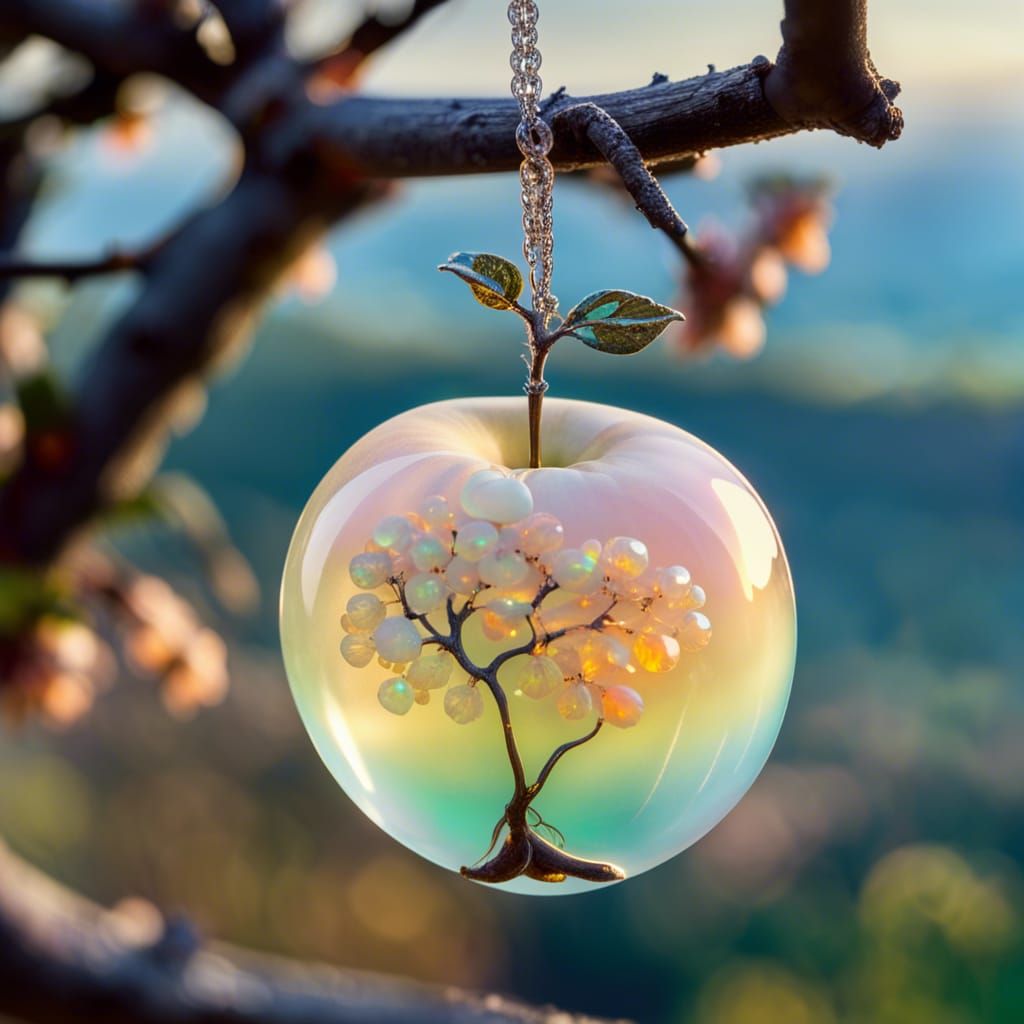 An Opal Apple Tree.  by @Cecily