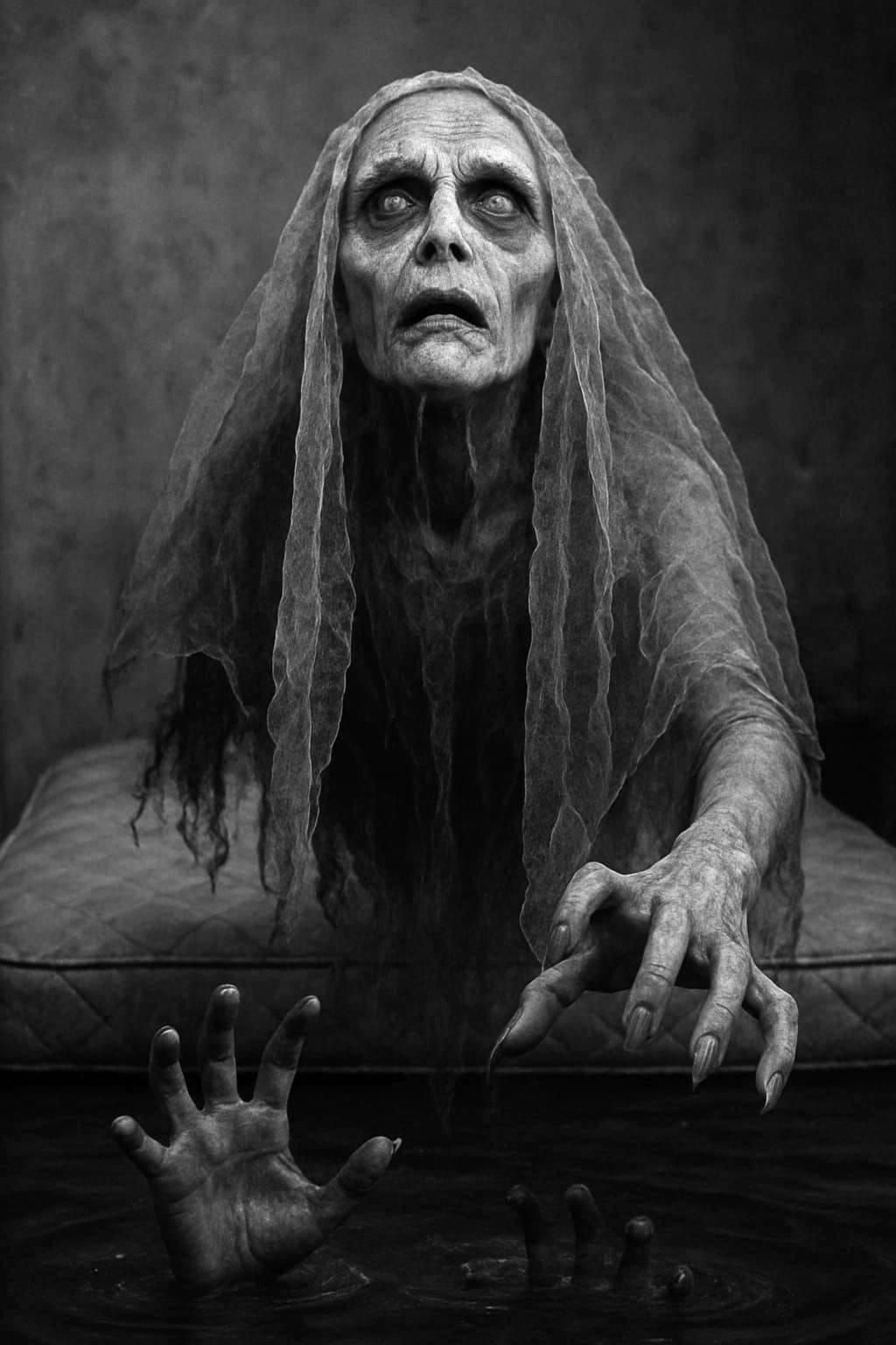 Scary Cursed weeping ghost spirit La Llorona in real life.