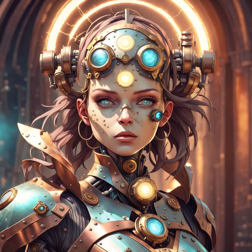 Magical cyborg  by @Shaman203