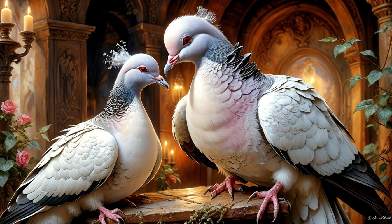 Dove Couple  by @Eleria